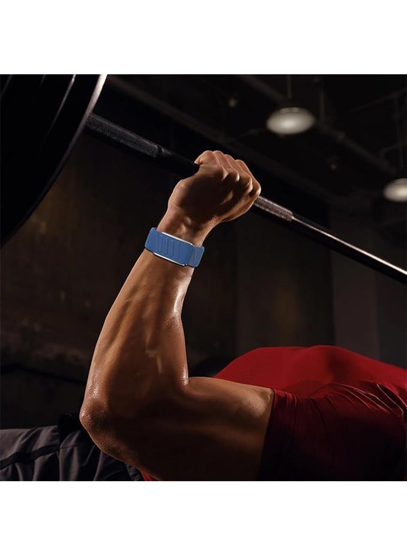 Aikanbo 2 Pack Rugged Comfort Silicone Wristband Compatible with Whoop 5.0/MG Band, Durable Soft Sweatproof Strap Silicone Sports Loop Replacement Bands for Men Women with Metal Frame Connector - Image 5